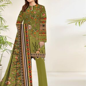 Premium Unstitched Lawn 3-Piece Suit – Designer-Inspired Digital Print | Summer Collection – Design 09