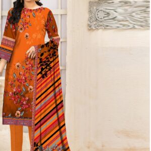 Premium Unstitched Lawn 3-Piece Suit – Designer-Inspired Digital Print | Summer Collection – Design 10